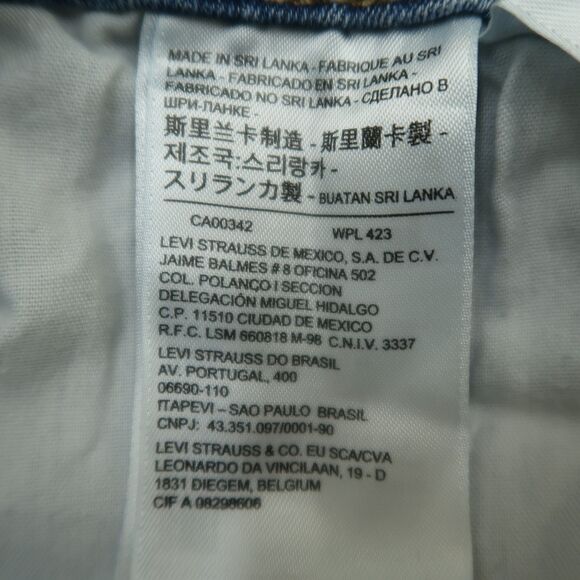 Levi's Jeans Womens Size 6S Blue Mid-Rise Classic Straight 28" Inseam Distressed - Picture 13 of 16